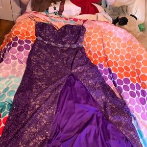 Beutiful Eggplant purple Prom Dress